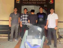 Diduga Hendak Rampas Motor di Sidoarjo Way Kanan, Pria 18 Tahun Diamankan Satreskrim Polres Way Kanan