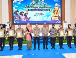 HUT Ke -78 Polwan Peringati HUT Ke-78, Polda Lampung Berikan Apresiasi Kepada 21 Orang Polwan