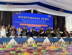 Bea Cukai Sumbagbar dan Bandar Lampung Musnah kan Barang Ilegal.
