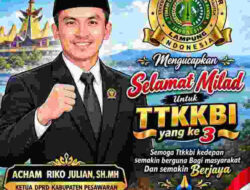 KUKUHKAN PELESTARIAN BUDAYA, KETUA DPRD PESAWARAN BOYONG HARAPAN BESAR DI MILAD KE-3 TTKKBI