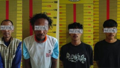 4 Pria di Pringsewu Diciduk Polisi,Diduga konsumsi Narkonika Jenis Sabu