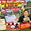 LAPOR PAK KAJATI LAMPUNG: DUGAAN PENYEROBOTAN LAHAN 4.500 M² MILIK M. ALZIER DIANIS TABRANIE DIMINTA SEGERA DIUSUT