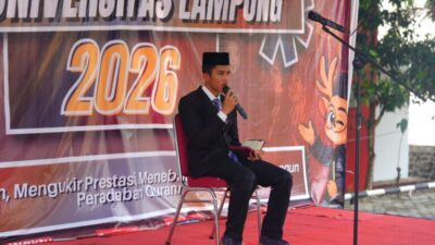 Rektor Buka Gelaran MTQ ke-II Unila dan Lepas Tim KMI Expo 2026