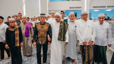 Umum Majelis Maulid Arbain Lampung 2026 Al Habib Muhammad Syauqi Al Muhdhor pada penutupan Maulid Arbain Lampung di Masjid Raya Al-Bakrie, Bandarlampung.