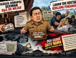 Wakil Bupati Lampung Utara, Romli, berada di pusaran dua persoalan besar yang mencoreng wajah pemerintah daerah.