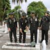 Kasrem 043/Gatam Hadiri Ziarah Nasional HUT ke-81 TNI di TMP Tanjung Karang
