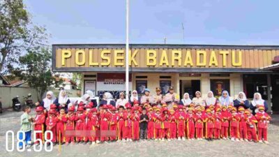 Polsek Baradatu Terima Kunjungan Siswa TK Islam Muslimin