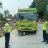 Diduga Rem Blong, Truk Fuso Bermuatan Pasir Tabrak Sejumlah Kendaraan Dua Pelajar Meninggal Di Lokasi