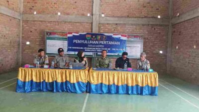 Dukung Ketahanan Pangan, TMMD ke-130 Kodim 0427/Way Kanan Bekali Petani dengan Penyuluhan Pertanian