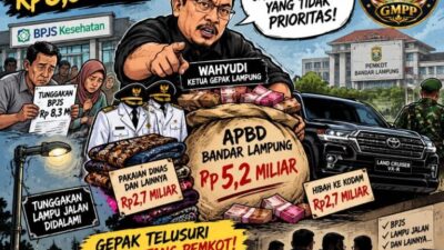 BPJS Tunggak Rp8,3 Miliar, Hibah Terbaru ke kodam  : Gepak Ingatkan Wali Kota Bandar Lampung soal Prioritas APBD