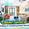 Holiday inn Lampung menawarkan hotel Dengan View kota Bandar Lampung yang Metropolitan Di malam hari,