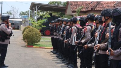 Hari Pertama Bertugas Danyon B Pelopor Kompol Roby Wicaksono., SH Pimpin Patroli Sekala Besar