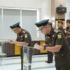 KEJAKSAAN TINGGI LAMPUNG GELAR PELANTIKAN PEJABAT BARU ASISTEN PEMULIHAN ASET DAN KAJARI WAY KANAN