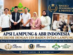 Bangun Sinergi Pendidikan Hukum, APSI Lampung dan ABR Indonesia Audiensi dengan Rektor UIN Raden Intan Lampung
