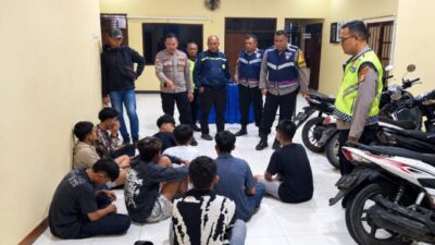 Gagalkan Aksi Tawuran, Polsek Sukarame,   Amankan 9 Remaja.