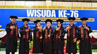UBL Wisuda 539 Lulusan, Tujuh Doktor Manajemen Tandai Babak Baru Akademik