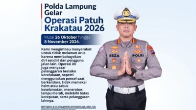 Polda Lampung Kerahkan 702 Personel dalam Operasi Patuh Krakatau 2026, Pelawan Arus Jadi Target Utama*