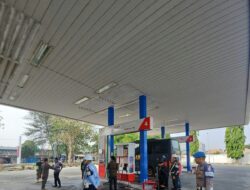 Polda lampung dan Tim Gabungan Lakukan sidak di SPBU